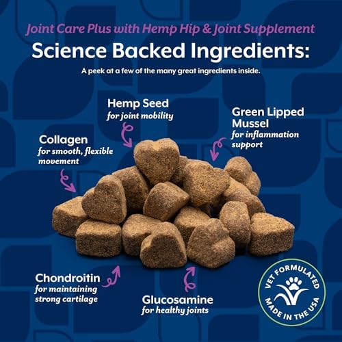 NaturVet Hip & Joint Supplement, Joint Care Plus for Dogs, 60ct