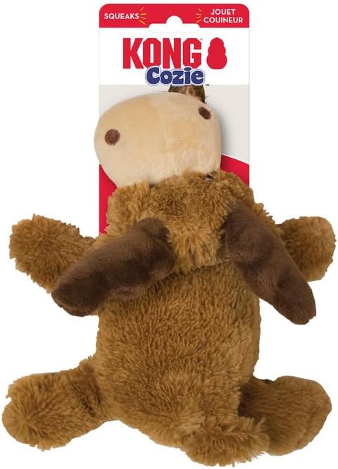 Kong Cozie Marvin The Moose Plush Toy - for Medium Sized Breed Dogs