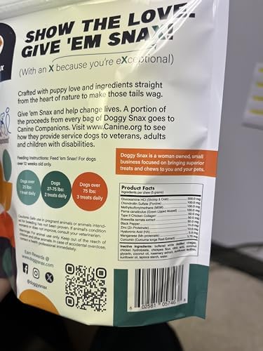 Hip Hip Oh Yay! Canine Hip & Joint Supplement Soft chew with Glucosamine, Chondroitin, Green Lipped Mussel, MSM, Hyaluronic Acid, Boswellia and so Much More!