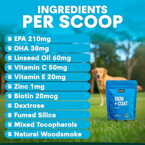 Petz Park Dog Skin and Coat Supplement with Omega-3