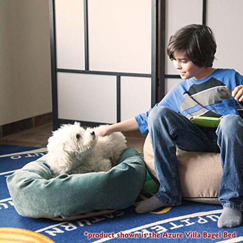 Majestic Pet Micro Velvet Dog Bed, 24 Inch Small, Round, Washable, Fern