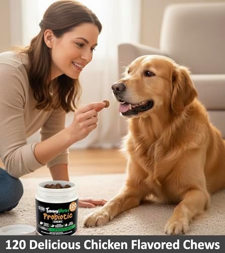 TummyWorks Probiotics for Dogs, Probiotics Chews for Digestive & Gut Health