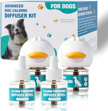 Dog Calming Diffuser, Calming Pheromones, 2Plug in+4Refill