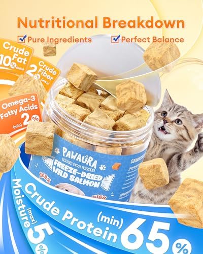 Freeze Dried Salmon Dog Treats,Single Ingredient,for All Dogs-4oz