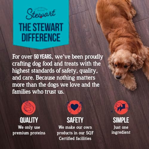 Stewart Freeze Dried Dog Treats, 100% Beef Liver, 14 oz Tub