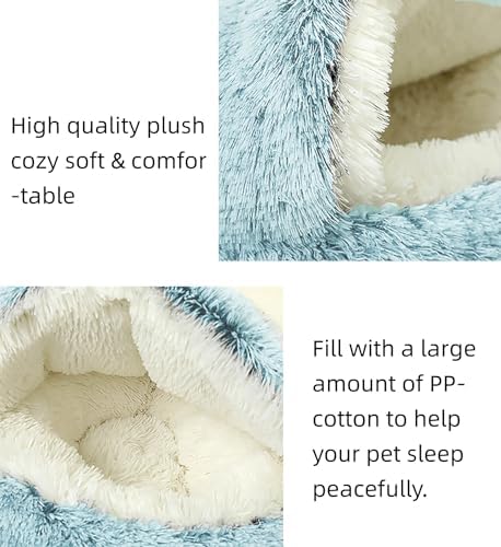 Calming Dog Cave Bed, Small, 20" D, Green