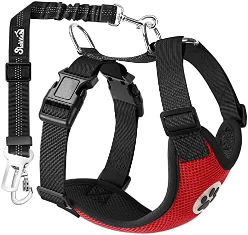 SlowTon Dog Car Seat Belt Harness - R, S