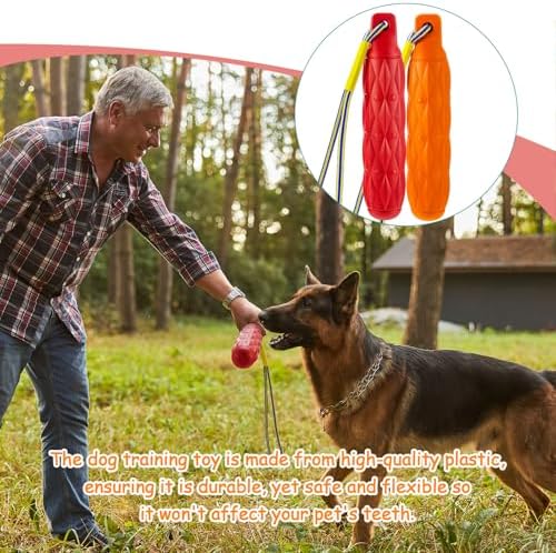 Blueweenly Floating Dog Bumper Toys with Throw Rope, 4-Pack