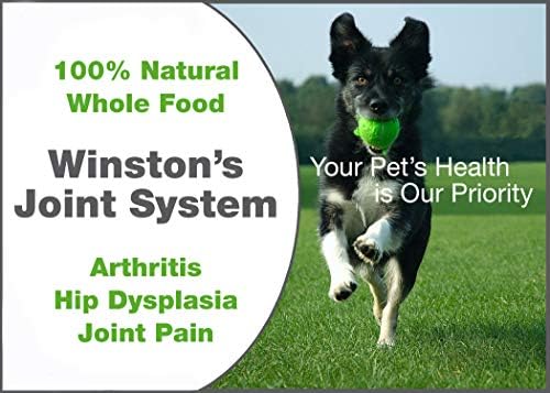 Winston Joint System - for Large Dogs Over 100 Pounds - 100% Natural Whole Food Supplement System for Arthritis, Hip Dysplasia and Joint + Pain Relief - One Month Supply - Since 1992