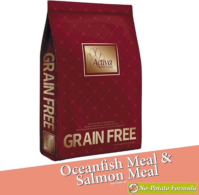 Activa Grain Free Custom Dog Food (15 Pound, No Potato - Oceanfish)