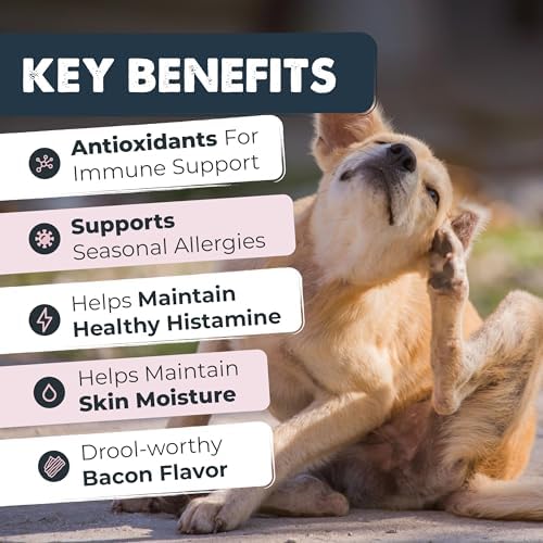 Mighty Paw Dog Allergy Chews, Itch Relief & Immune Support, 120ct