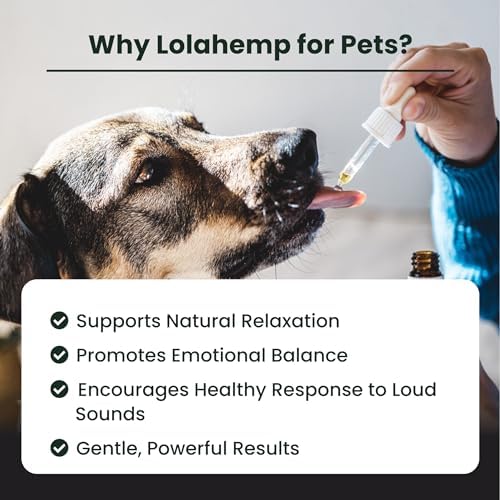 Lolahemp Calming Hemp Oil for Dogs with L-Theanine and Chamomile