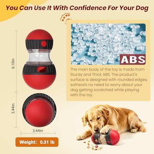 Dog Puzzle Toy, Interactive Dog Toys - Slow Feeder Puzzle Toy | Treat Ball Dispenser, Keep Them Busy