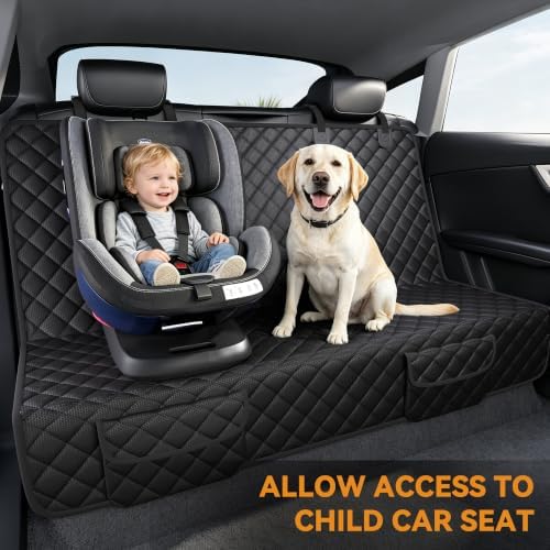 PETICON Dog Car Seat Cover - Rear Bench Seat Cover for SUVs