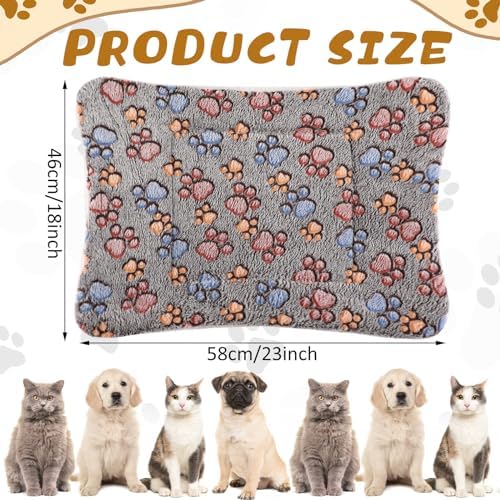 Tuanse 4 Pack Soft Pet Bed Mat Small Dog Crate Fleece
