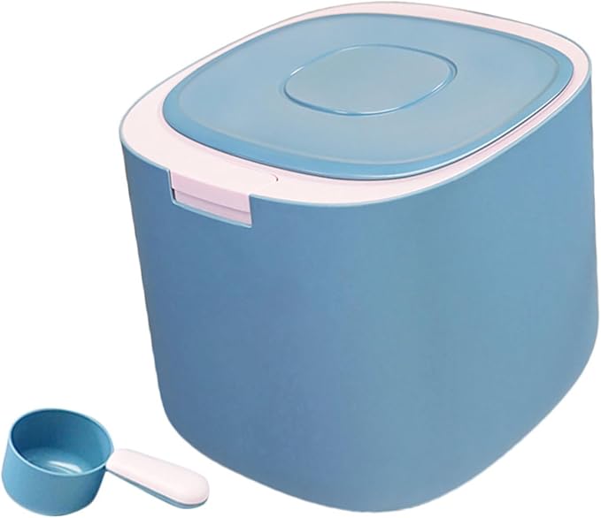 balacoo Sealed Pet Food Container Airtight Storage Case for Cat Dog Food Material Moisture, Blue