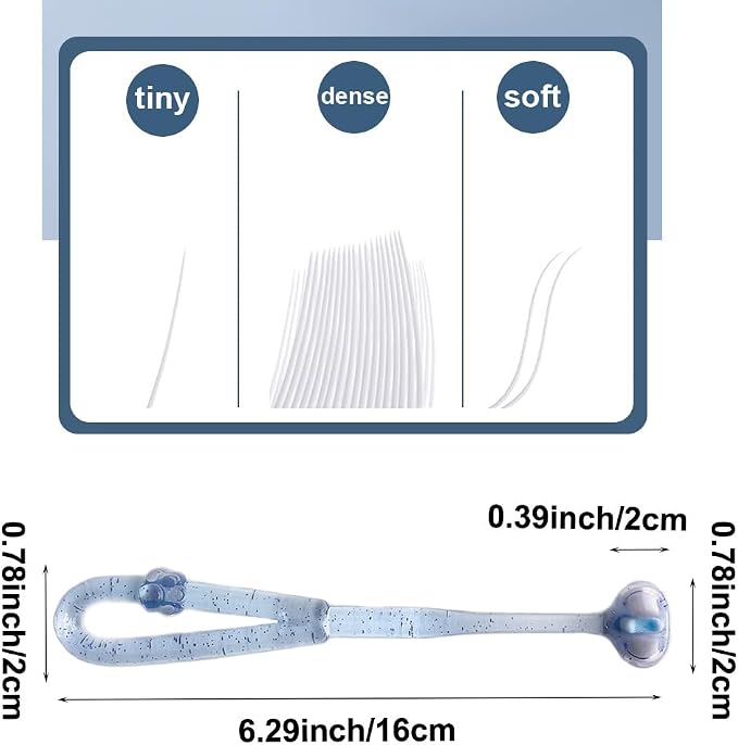 3-Sided Pet Toothbrush for Dogs & Cats, Soft Bristles Dental Care Brush, Non-Slip Handle, Gentle Teeth Cleaning for Puppies, Kittens & Small Pets