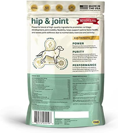 The Missing Link Hip & Joint Superfood Supplement Powder, Dogs, 1 lb (2pk)