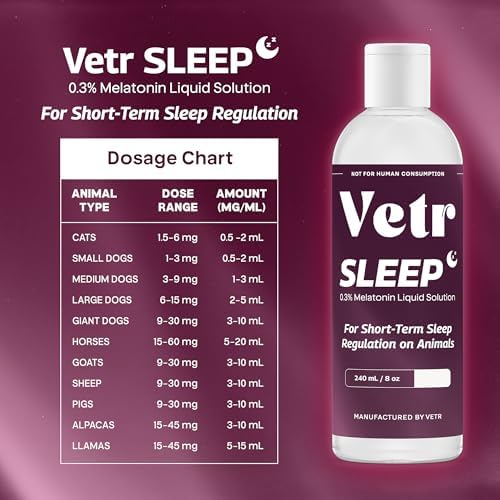 vetr Sleep Melatonin for Dogs & Cats, Chicken, 240mL