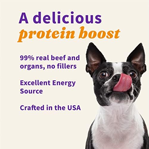 Halo Freeze-Dried Raw Dog Food Topper, Beef Recipe, 3.5 oz