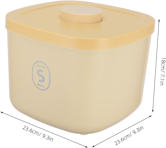 GARVALON Vacuum Sealed Pet Food Storage Bin Large Capacity Airtight Dog Food Container Cat, Large, Yellow