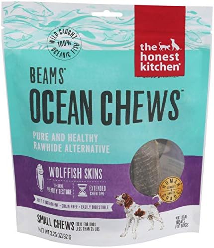 Honest Kitchen Beams Grain-Free Dehydrated Fish Skins Dog Chew Treats - 6.5 oz Small