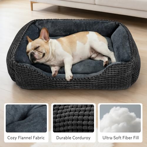 MIXJOY Calming Rectangle Dog Bed, 30"x24"x9"