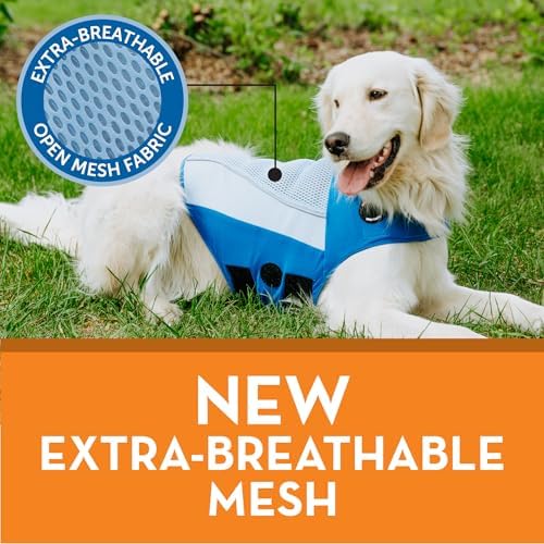 ThunderShirt Breeze for Dogs Calming Anxiety Vest, Medium, Medium, Blue