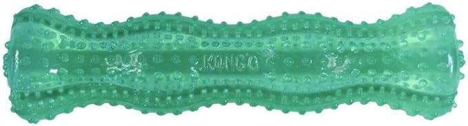 KONG Squeezz Dental Stick, Flexible Dental Chew Toy, for Medium/Large Dogs | Flexible Squeezable Dental Toy for Gentle & Mild Chewers, Helps Clean Teeth & Gums During Engaging Play