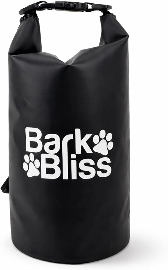 Reusable Odor Proof Dog Poop Bag Holder for Walks, Leashes, Water Resistant Wag Bags for Backpacking, Dog Hiking Bag, Black, 2L
