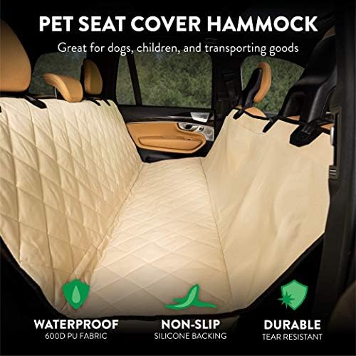 Plush Paws Premium Rear Seat Protector - X-Large Tan, Hammock