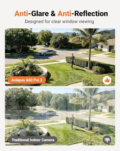 Anlapus 5MP 3K No Drill WiFi Magnetic Window Angle Mounted Security Camera