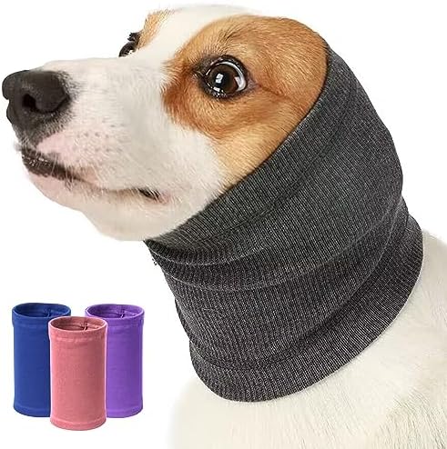 Nanaki Dog Calming Hoodie Quiet Head Cover Sleeve-Ear Covers Hood for Noise | Dog Snood for Bath, The Grooming and Force Drying, Head Protection for Anxiety Relief and Calming, Dog Neck and Ear Warmer