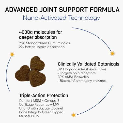Glucosamine for Dogs, Hip & Joint Supplement, 180 Chews
