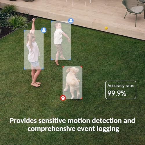 CKK 2K Security Camera Outdoor, 3MP WiFi Wireless Home Security Cameras