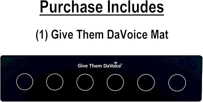 DaVoice Dog Button Mat, 6-Button