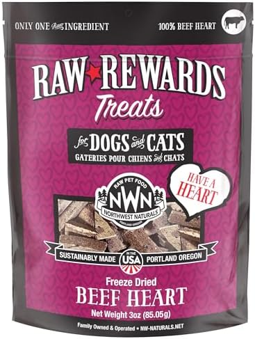 Northwest Naturals Raw Rewards Freeze-Dried Beef Heart Treats - 3oz