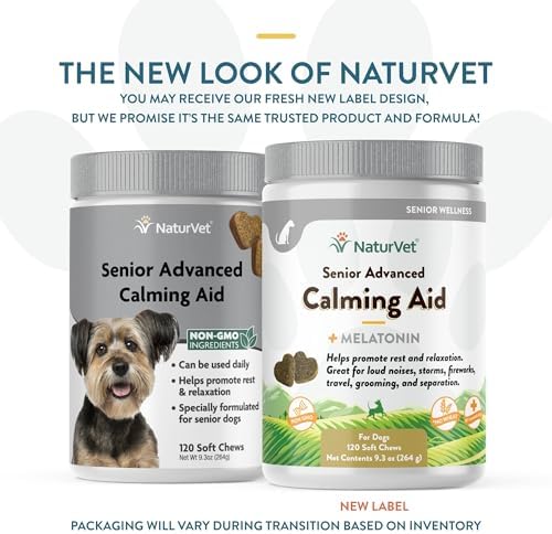 NaturVet Quiet Moments Calming Aid Dog Supplement, 120-Pack