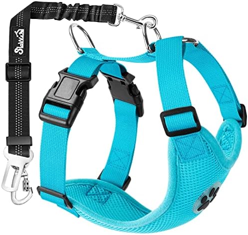 SlowTon Dog Car Seat Belt Harness - LBL, XXS