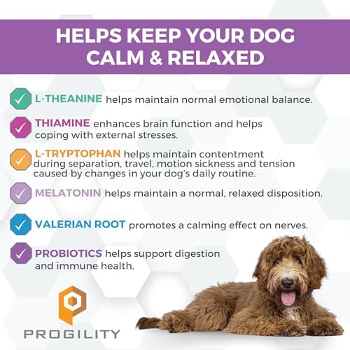 Progility Calming Aid with Melatonin for Dogs