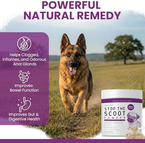 Dog Fiber Supplement Powder - Anal Gland Support for Dogs, 5.4 oz