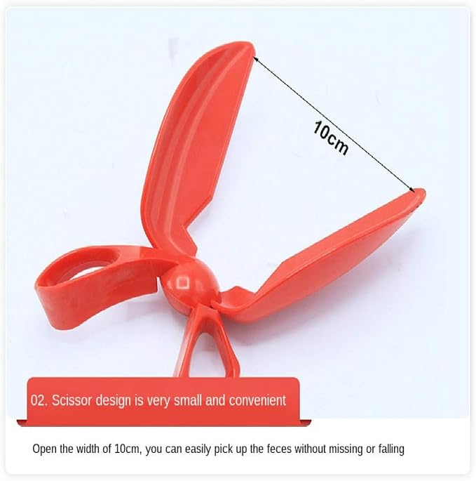 QWEQWE Poop Scooper for Dogs,pet Pooper Scooper Scissors,Picker Poop Collector Tongs Long Handle Dog Clip Toilet cat Stool Clip Shovel cat Toilet Pets for Large Dogs, Small Dogs, Cats and oth.,green
