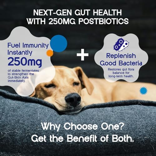 Dog Allergy Chews - Itch Relief, Paw Licking Remedy, Calming Aid, Seasonal Allergies Care, Immune Support with Probiotics - for Itchy & Dry Skin, Hot Spots & Itchy Ears - 60 Soft Chews