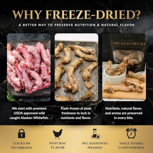 Freeze Dried Chicken Necks Dog Treats, Natural Chicken Training Treats