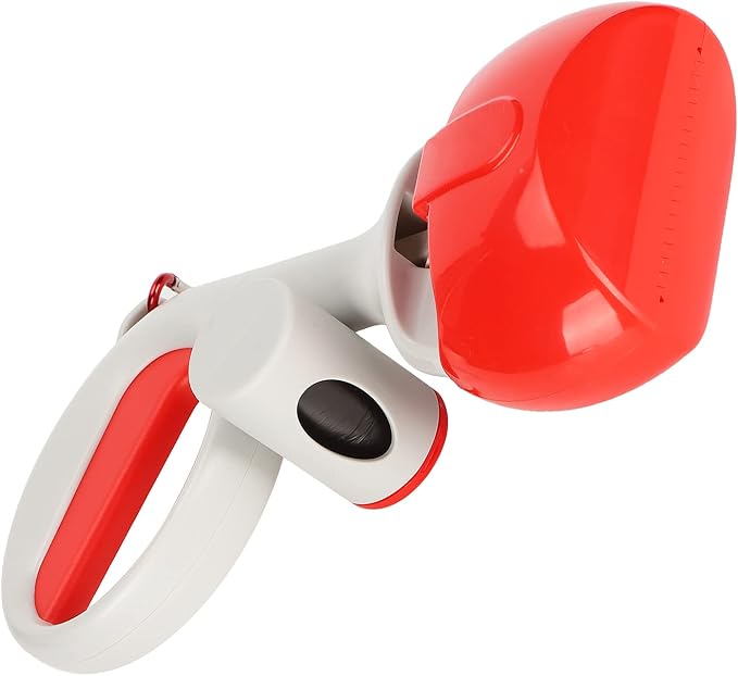 Pet Poop Scooper, Portable Waste Cleaner Pet Toilet Picker Dog Cat Poop Picker with High Strength Materials and Springs(Red) Pooper Scoopers