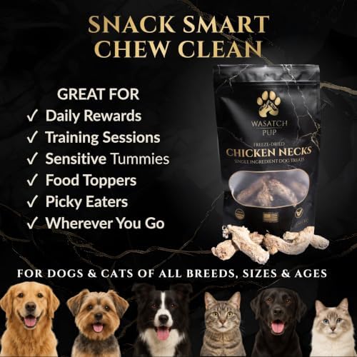 Freeze Dried Chicken Necks Dog Treats, Natural Chicken Training Treats