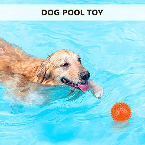 petizer Squeaky Dog Toy Balls, Floating, 2.5in, 3-Pack, Small