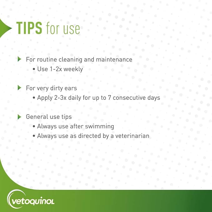 Vetoquinol Ear Cleansing Solution for Dogs and Cats, 16 oz