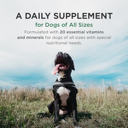 Pet-Tabs Plus Multivitamin for Active & Senior Dogs, 60 Chewables | 20 Essential Minerals & Vitamins, Restorative Formula for Aging & Working Dogs, Stress Recovery, Supports Nutritional Gaps
