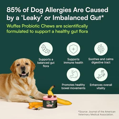 Wuffes Probiotic Chews for Dogs, Gut & Immune Support